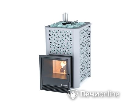 Дровяная печь-каменка ИзиСтим Ялта 15 (Березовый лист), AISI 321 в Анапе